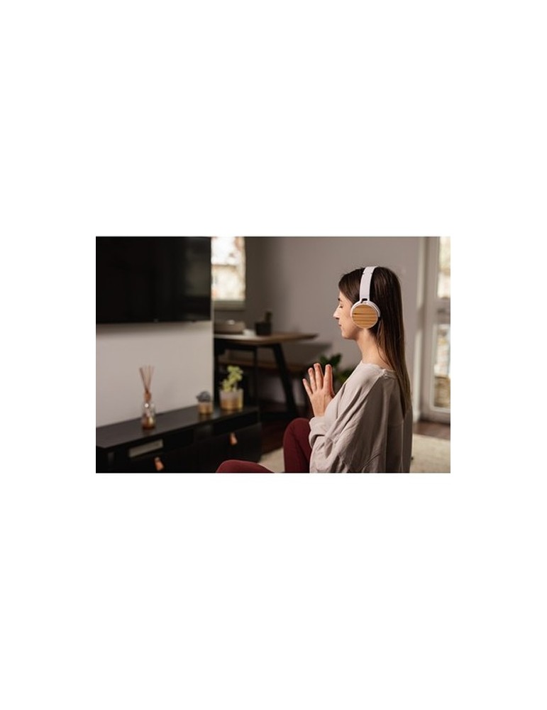 Casque sans fil pliable, détails en bambou | Hollie