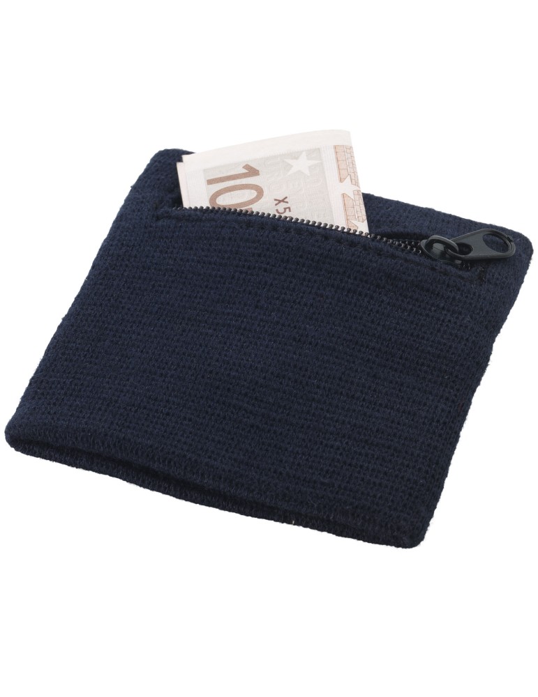 Poignet éponge zippé en coton goodies sport et voyage