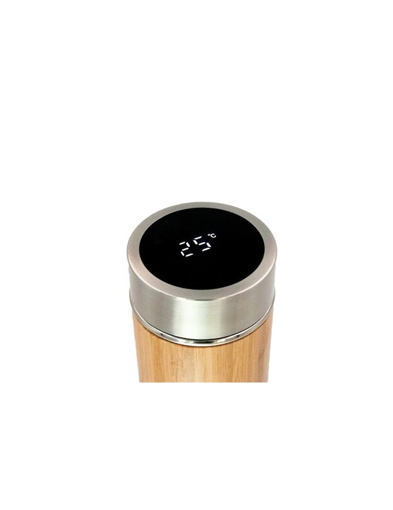 Thermos en bambou 500 ml avec infuseur et affichage numérique de la température | Georgia
