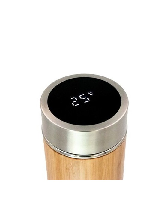 Thermos en bambou 500 ml avec infuseur et affichage numérique de la température | Georgia