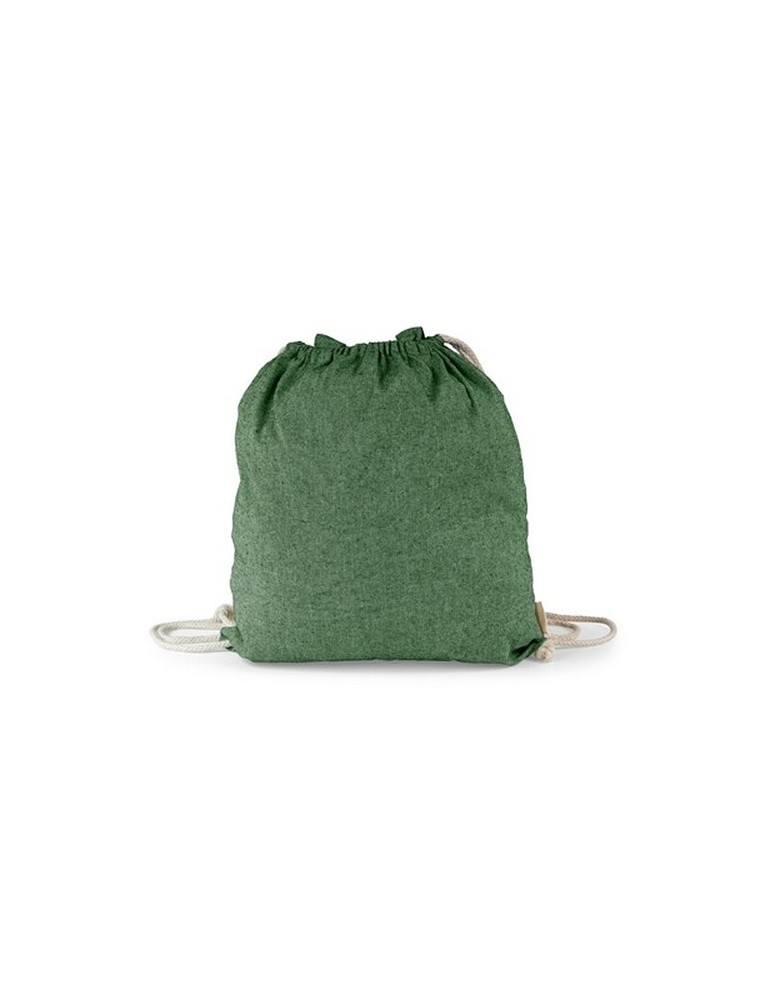 Sac en coton recyclé 2 en 1, sac à cordon et sac shopping | Gondulfo