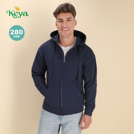 Sweat-Shirt à Capuche Personnalisé Éco-responsable Adulte SWZ280 "keya" Matières : coton Taille textile : XL Couleurs : bleu mar