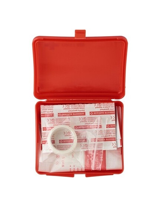 Trousse de premiers secours dans un étui en plastique, 10 pcs