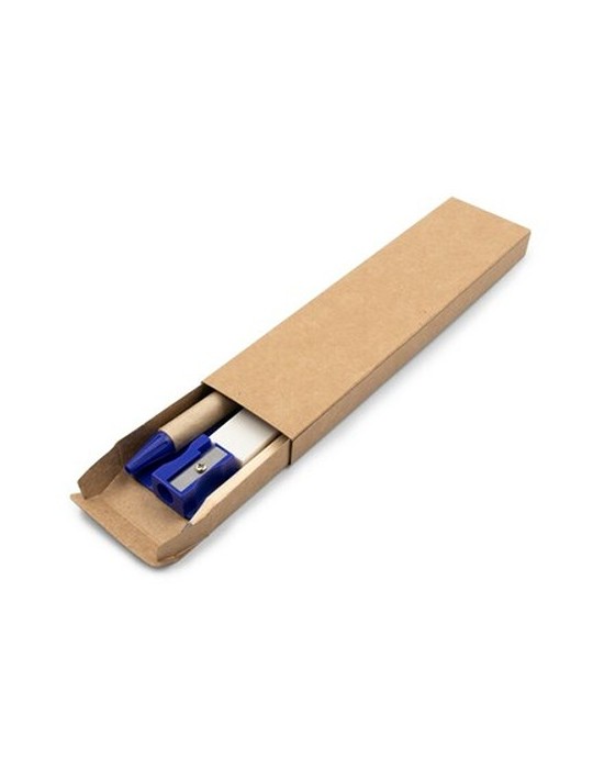 Set scolaire, trousse, crayon, stylo bille, règle, gomme et taille-crayon | Tobias