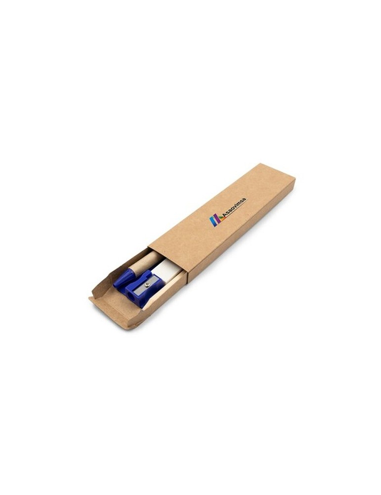 Set scolaire, trousse, crayon, stylo bille, règle, gomme et taille-crayon | Tobias