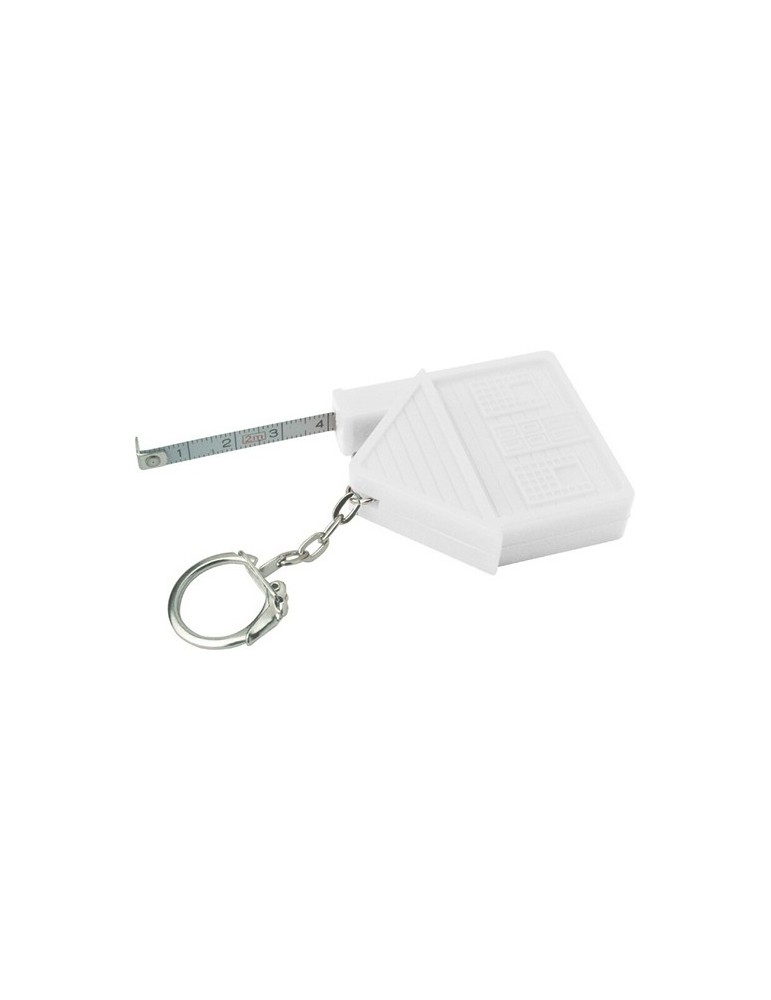 Porte-clés "maison", mètre-ruban 2m