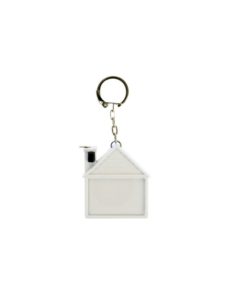 Porte-clés "maison", mètre-ruban 2m