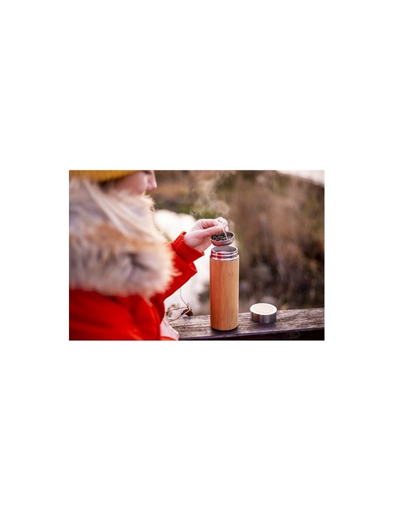 Thermos en bambou 350 ml avec infuseur | Christian