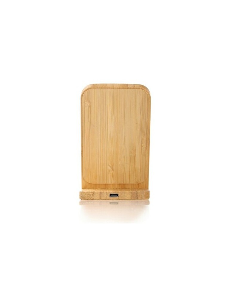 B'RIGHT chargeur sans fil en bambou 10W, support pour téléphone | Wilder