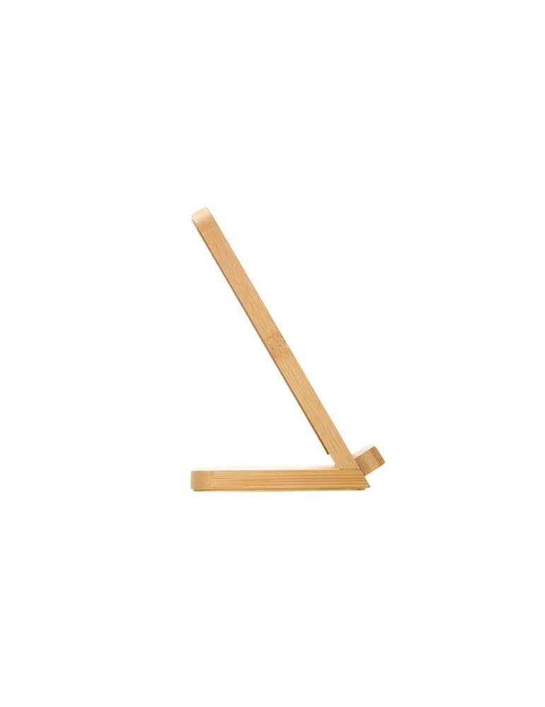 B'RIGHT chargeur sans fil en bambou 10W, support pour téléphone | Wilder