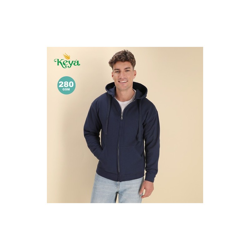 Sweat-Shirt à Capuche Personnalisé Éco-responsable Adulte SWZ280 "keya" Matières : coton Taille textile : XL Couleurs : noir obj
