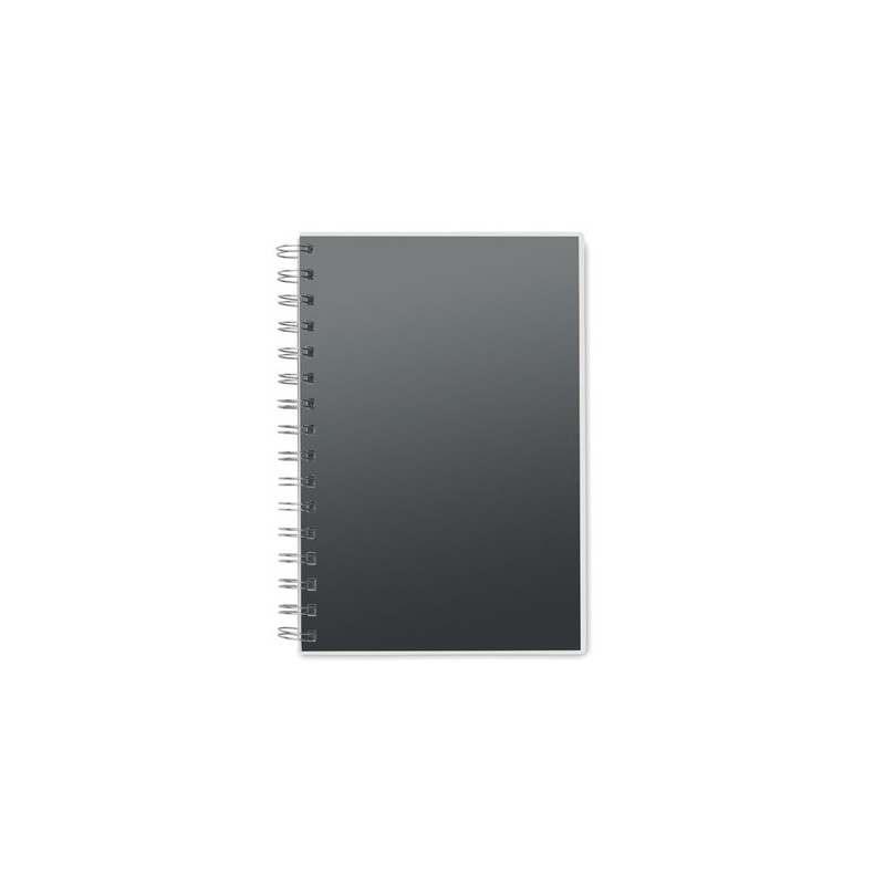 Carnet A5 Éco-responsable à Spirales en RPET ANOTATE Matières : papier recyclé Couleurs : noir