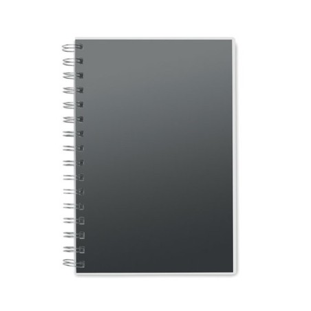 Carnet A5 Éco-responsable à Spirales en RPET ANOTATE Matières : papier recyclé Couleurs : noir