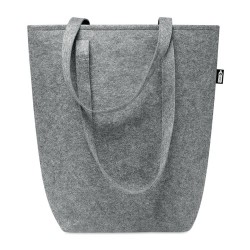 Sac shopping  en feutre RPET personnalisé - TASLO Matières : PET recyclé Couleurs : gris 2