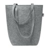 Sac shopping  en feutre RPET personnalisé - TASLO Matières : PET recyclé Couleurs : gris cadeau entreprise pas cher