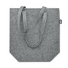 Sac shopping  en feutre RPET personnalisé - TASLO Matières : PET recyclé Couleurs : gris impression haute définition