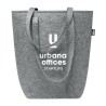 Sac shopping  en feutre RPET personnalisé - TASLO Matières : PET recyclé Couleurs : gris livraison express 24h 48h