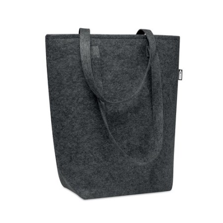 Sac shopping  en feutre RPET personnalisé - TASLO Matières : PET recyclé Couleurs : pierre personnalisable avec votre logo