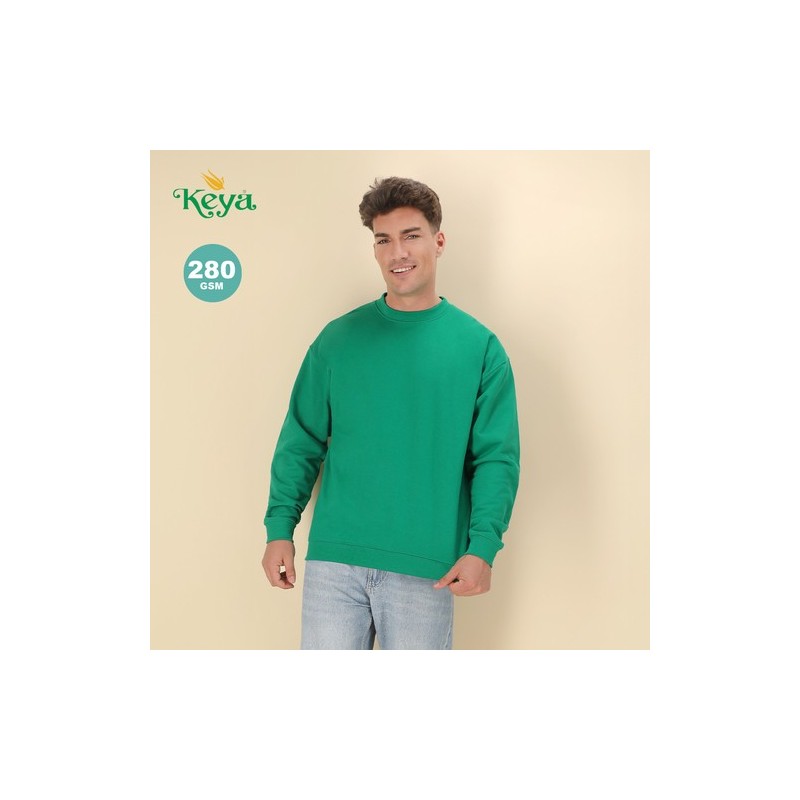 Sweat-Shirt Personnalisable Adulte SWC280 "keya" Matières : coton Taille textile : 3XL Couleurs : jaune objet promotionnel éco-r