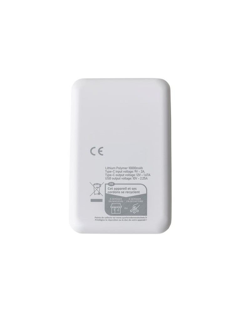 Power bank en ABS recyclé Tavi