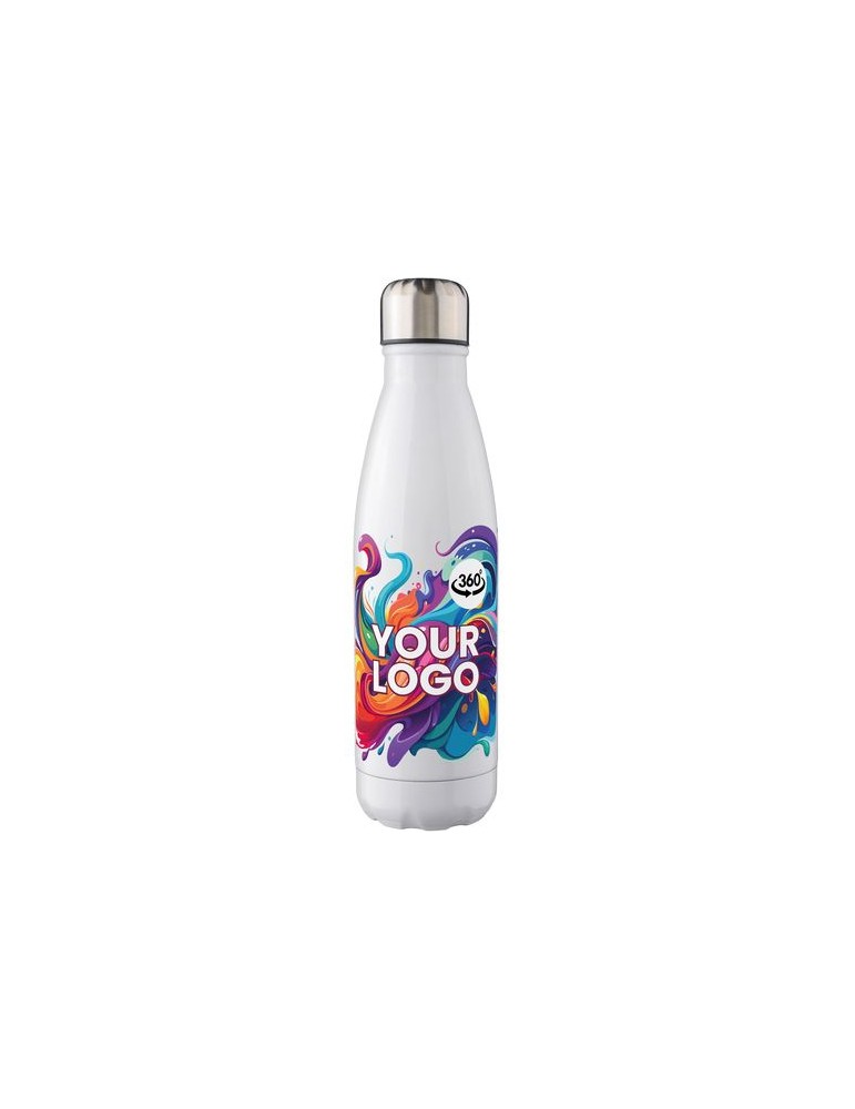 Gourde simple paroi en acier inoxydable recyclé de 650 ml personnalisée Cliff