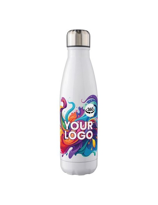 Gourde simple paroi en acier inoxydable recyclé de 650 ml personnalisée Cliff