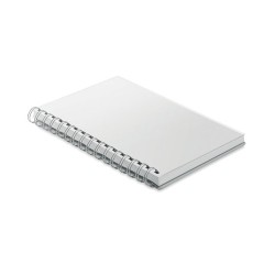 Carnet A5 Éco-responsable à Spirales en RPET ANOTATE Matières : papier recyclé Couleurs : blanc objet promotionnel éco-responsab