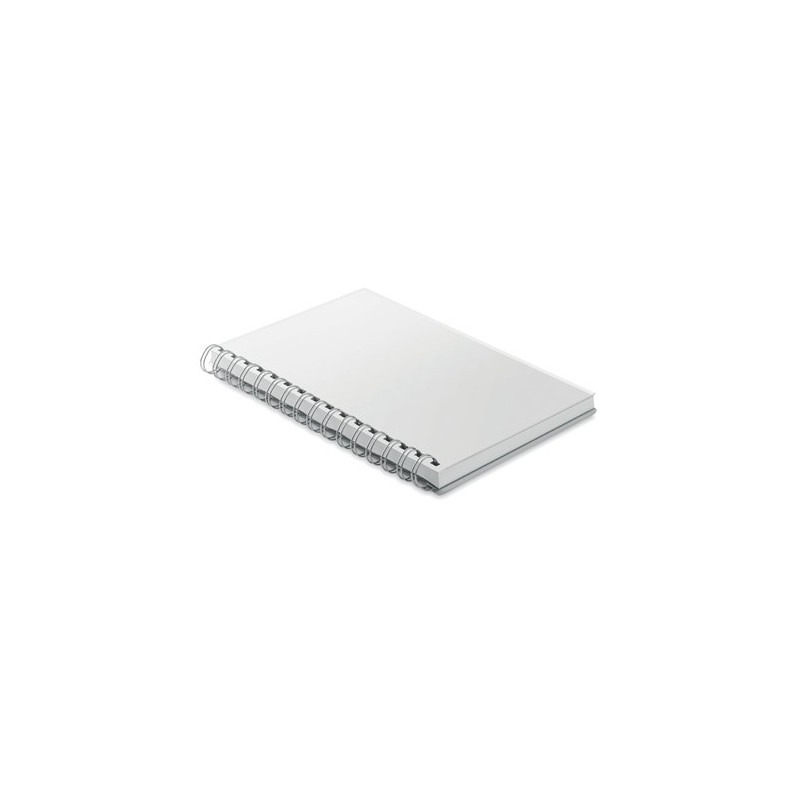 Carnet A5 Éco-responsable à Spirales en RPET ANOTATE Matières : papier recyclé Couleurs : blanc objet promotionnel éco-responsab