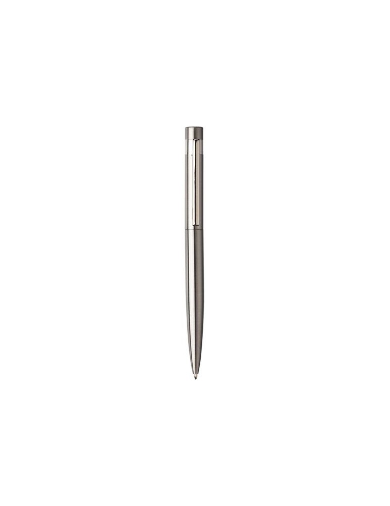Stylo bille twist personnalisé en acier inoxydable recyclé Hannelore pas cher