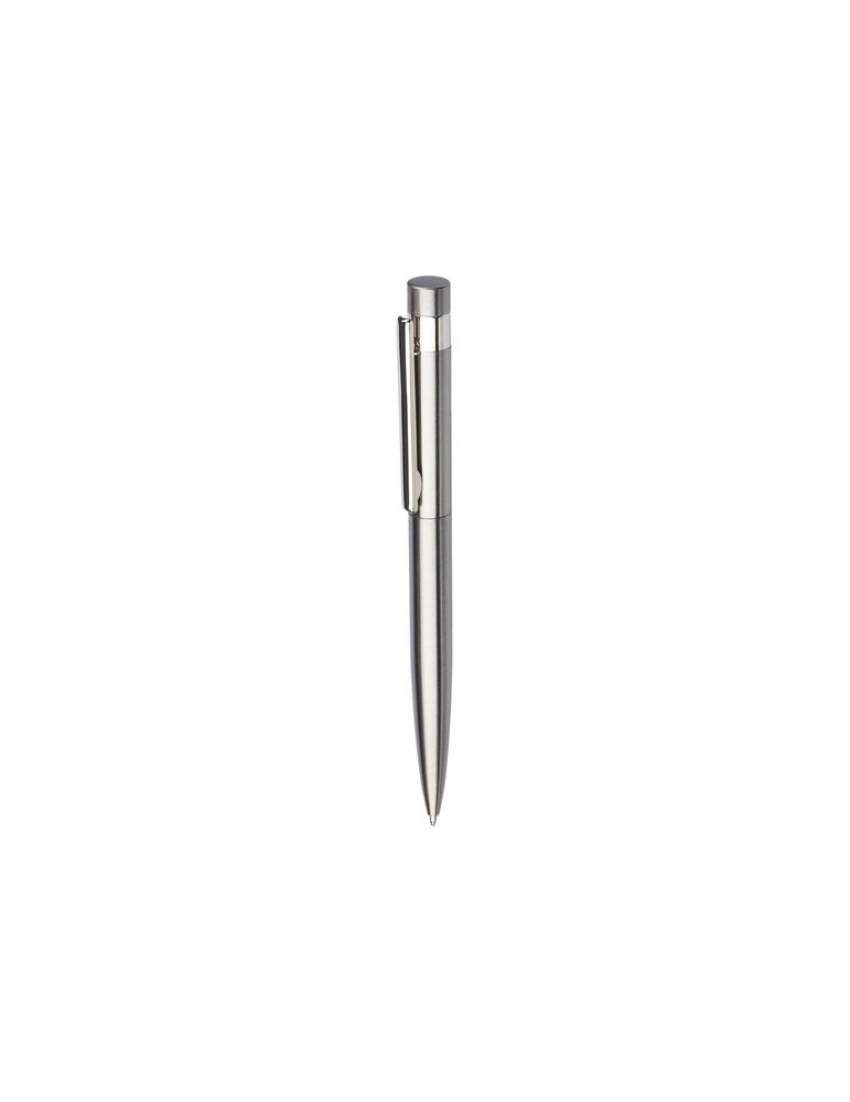 Stylo bille twist personnalisé en acier inoxydable recyclé Hannelore pas cher