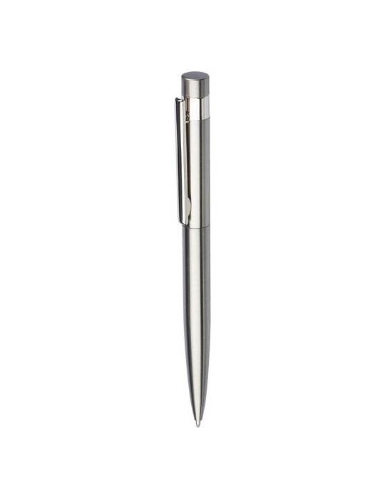 Stylo bille twist personnalisé en acier inoxydable recyclé Hannelore pas cher