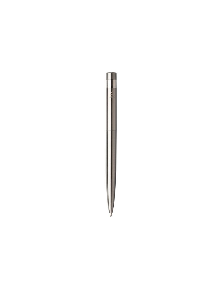 Stylo bille twist personnalisé en acier inoxydable recyclé Hannelore pas cher