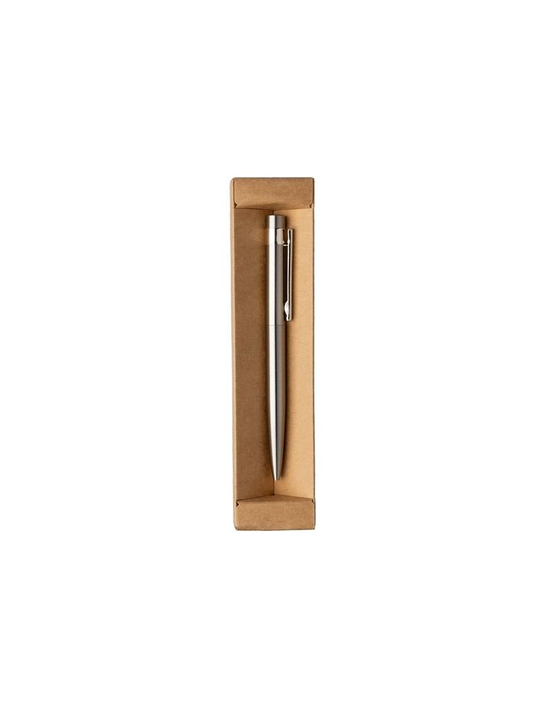 Stylo bille twist personnalisé en acier inoxydable recyclé Hannelore pas cher