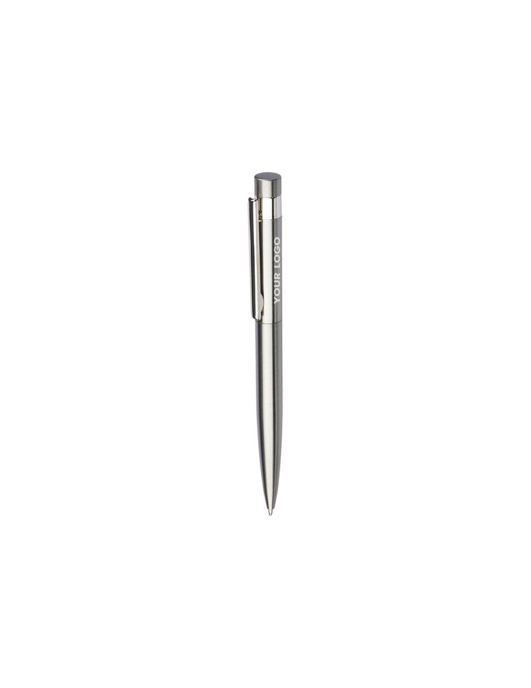 Stylo bille twist personnalisé en acier inoxydable recyclé Hannelore pas cher