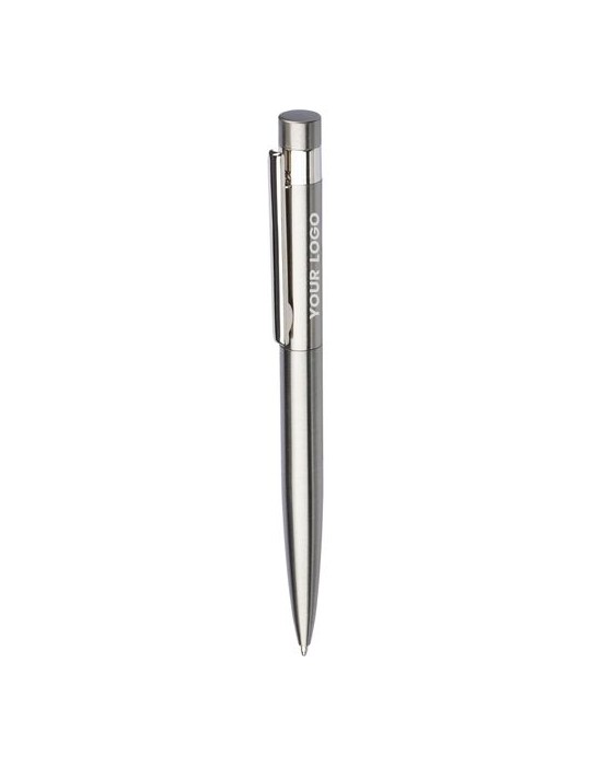 Stylo bille twist personnalisé en acier inoxydable recyclé Hannelore pas cher