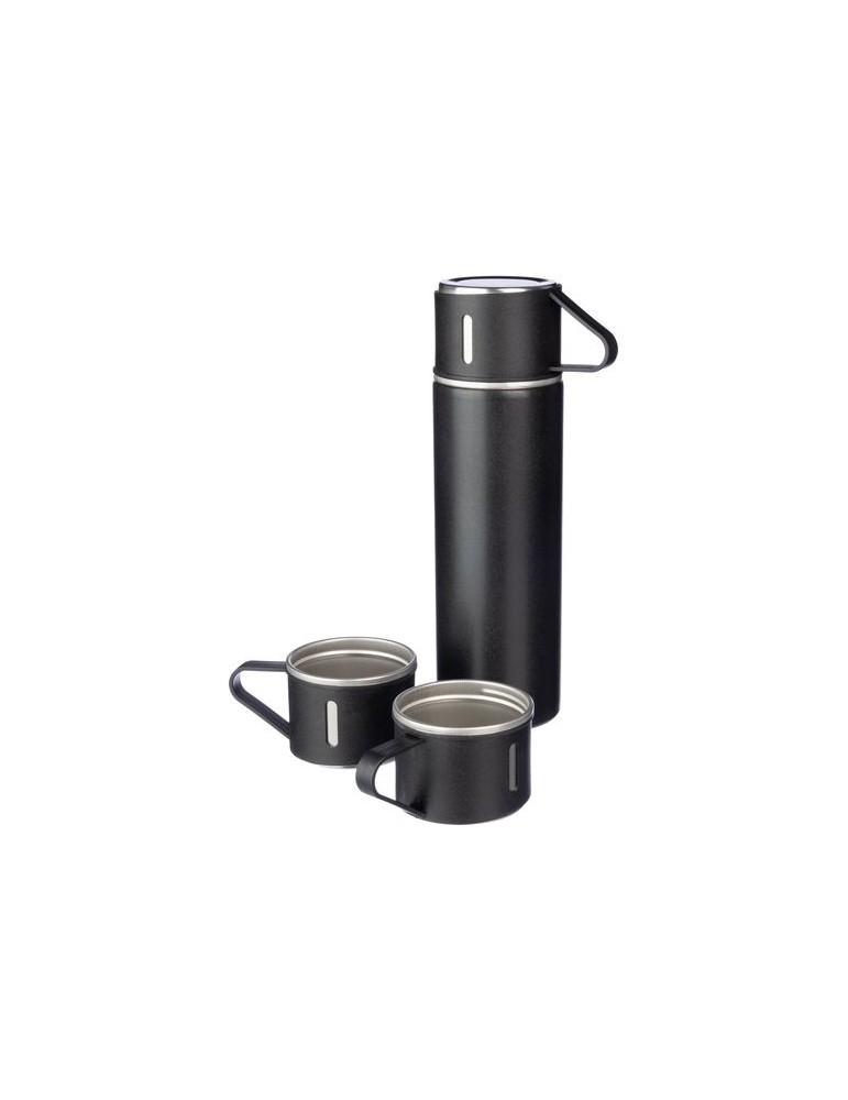 Set personnalisé d’une bouteille isotherme et deux tasses Herbert pas cher