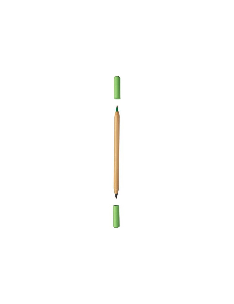 Crayon et Stylo en Bambou - Pratique Personnalisée pas cher