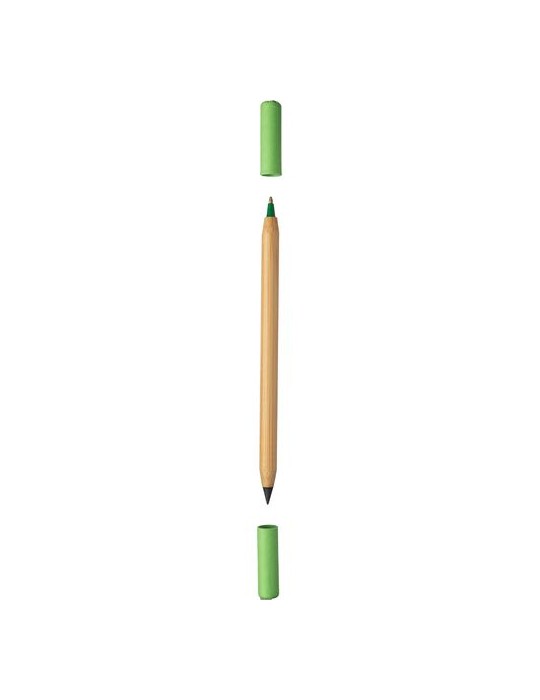 Crayon et Stylo en Bambou - Pratique Personnalisée pas cher