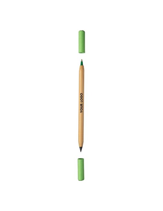 Crayon et Stylo en Bambou - Pratique Personnalisée pas cher