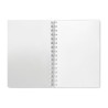 Carnet A5 Éco-responsable à Spirales en RPET ANOTATE Matières : papier recyclé Couleurs : blanc cadeau collaborateur premium