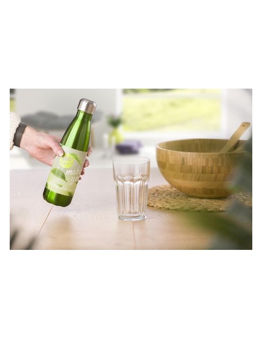 Gourde simple paroi 650 ml en acier inoxydable personnalisée