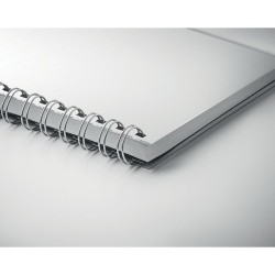 Carnet A5 Éco-responsable à Spirales en RPET ANOTATE Matières : papier recyclé Couleurs : blanc objet publicitaire robuste