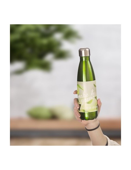 Gourde simple paroi 650 ml en acier inoxydable personnalisée
