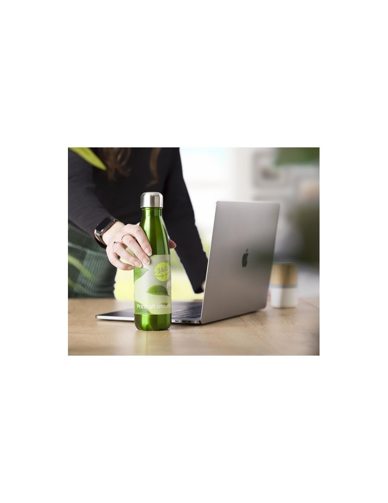 Gourde simple paroi 650 ml en acier inoxydable personnalisée