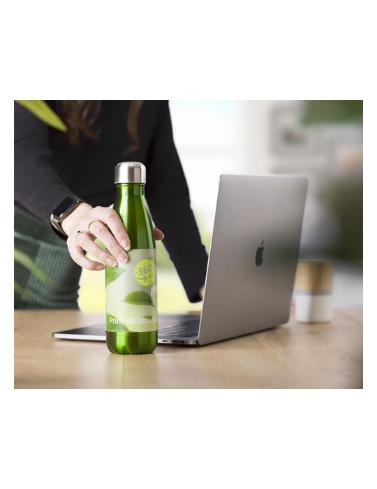 Gourde simple paroi 650 ml en acier inoxydable personnalisée