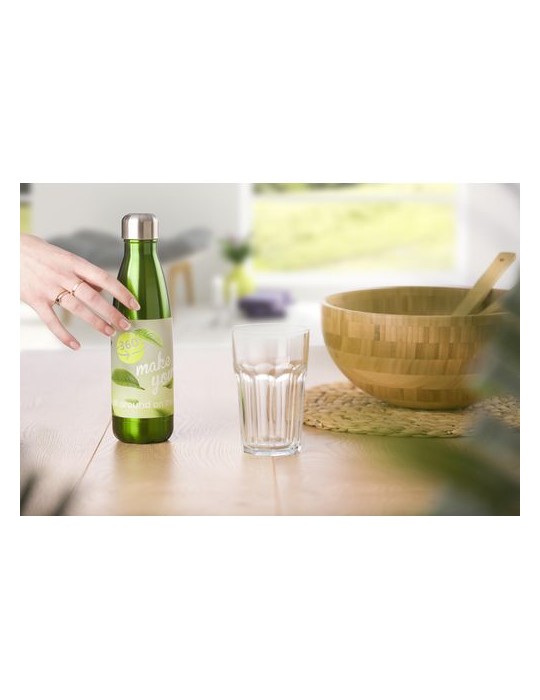 Gourde simple paroi 650 ml en acier inoxydable personnalisée