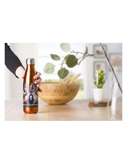 Gourde simple paroi 650 ml en acier inoxydable personnalisée