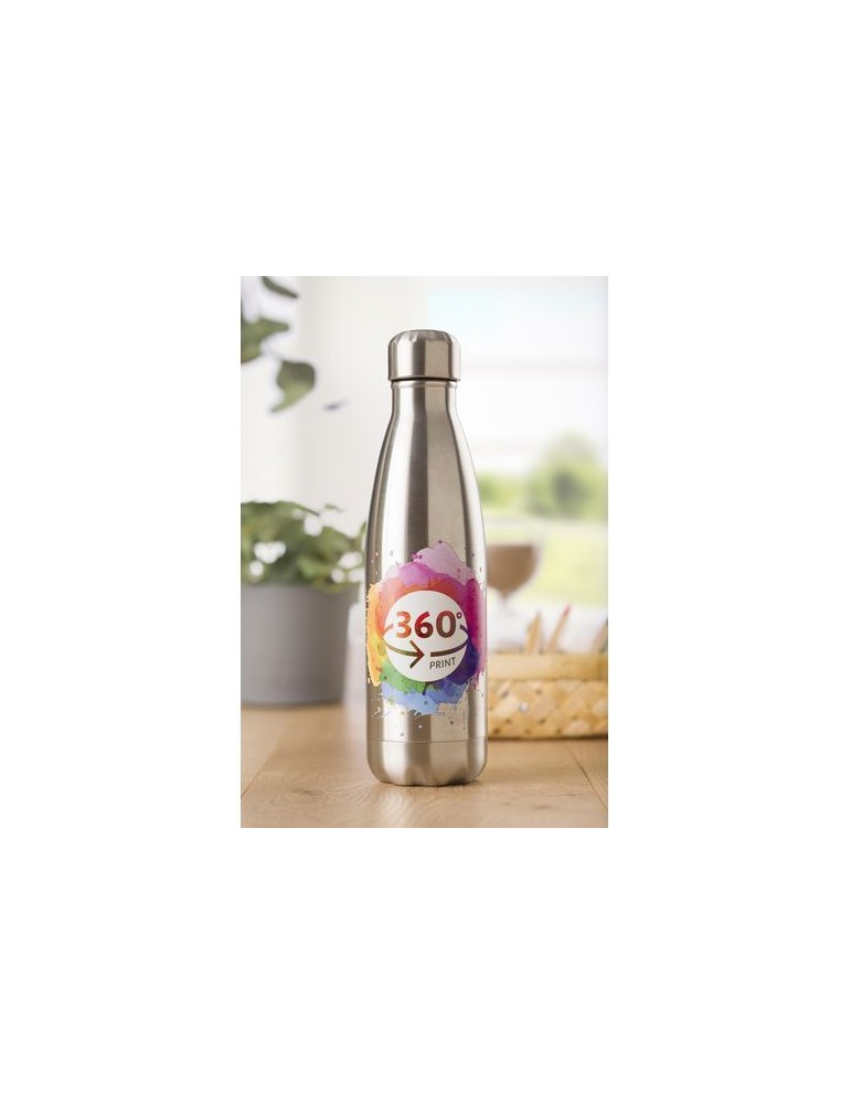 Gourde simple paroi 650 ml en acier inoxydable personnalisée