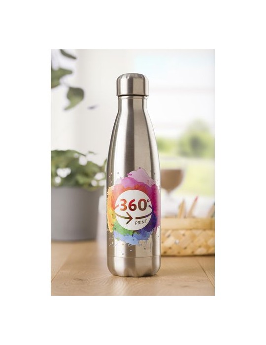 Gourde simple paroi 650 ml en acier inoxydable personnalisée
