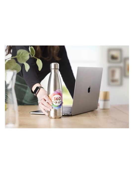 Gourde simple paroi 650 ml en acier inoxydable personnalisée